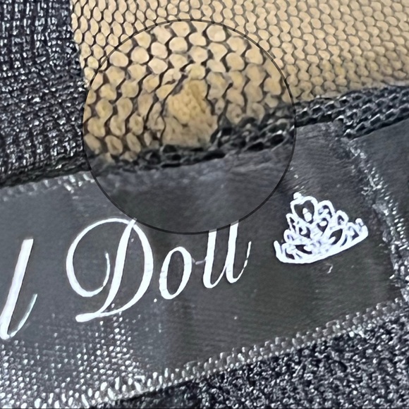 Crystal Doll Black & White Floral Velvet Fit & Flare Dress - Picture 12 of 12